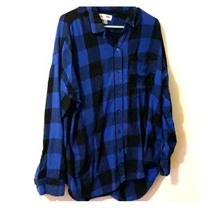 Blue buffalo checked flannel